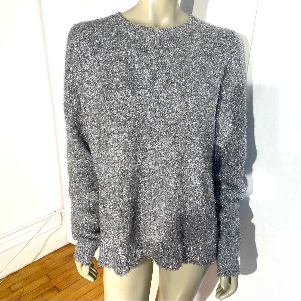 FASHIONNOVA SILVER Oversized Sweater - Picture 6 of 11